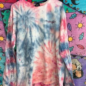 size large polo, Ralph Lauren, tie-dyed long sleeve shirt men’s
